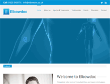 Tablet Screenshot of elbowdoc.co.uk